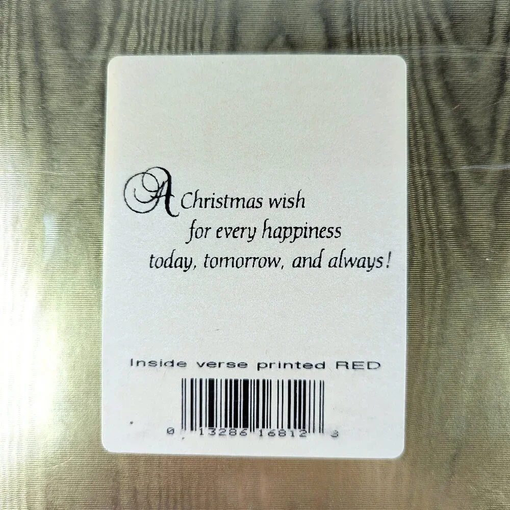Vintage American Greetings Foil Christmas Cards Set